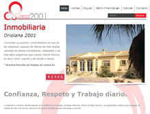 Tablet Screenshot of inmoriolana2001.com